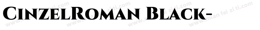 CinzelRoman Black字体转换